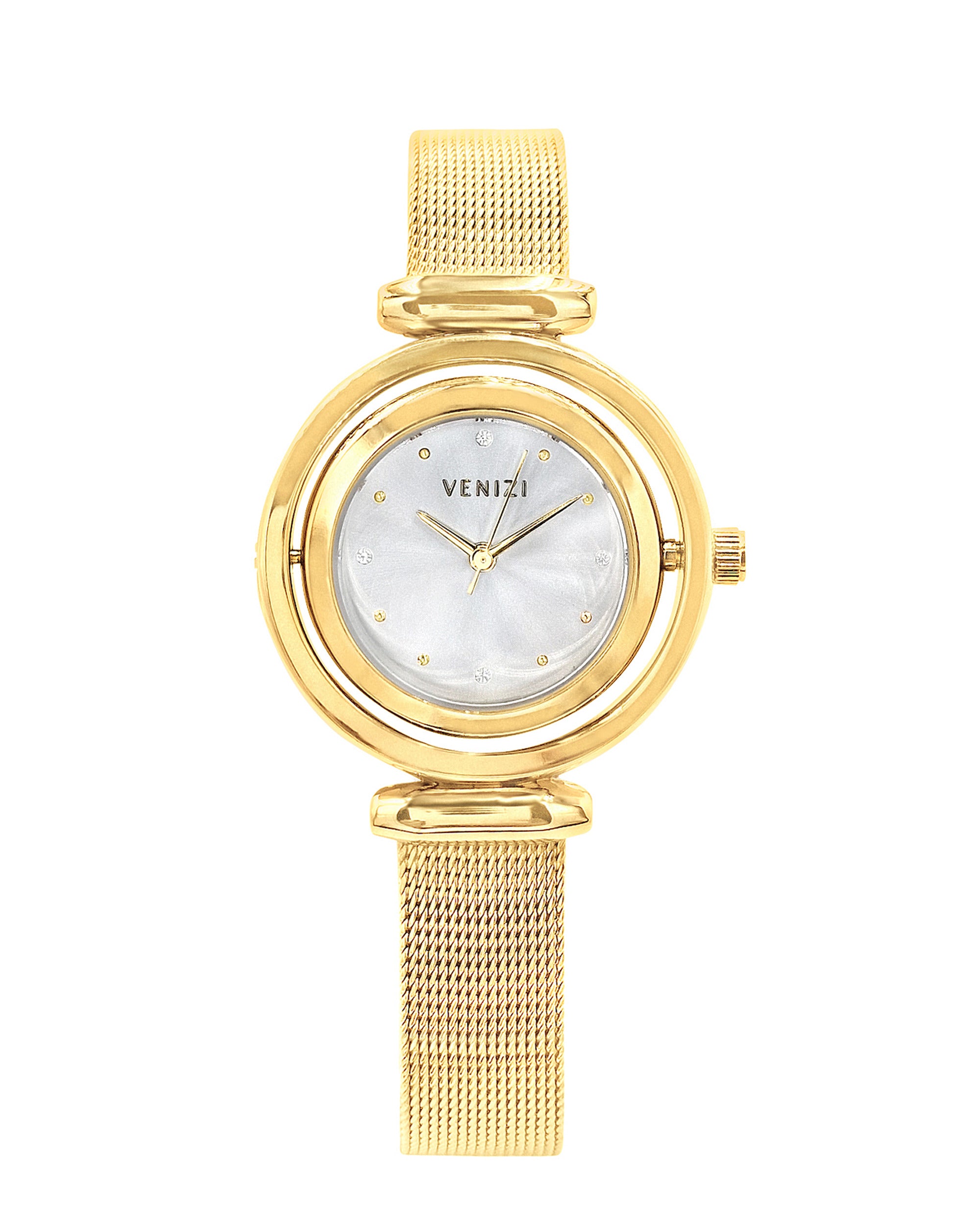 Montre Venizi dorée boitier pivotant