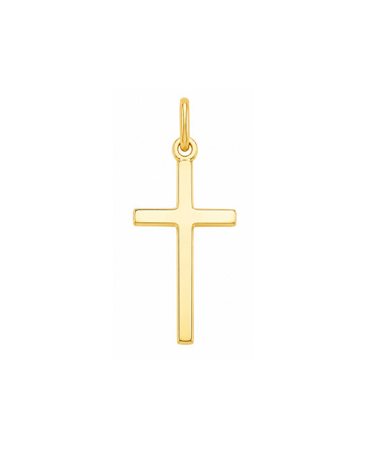 Pendentif en plaqué or motif croix